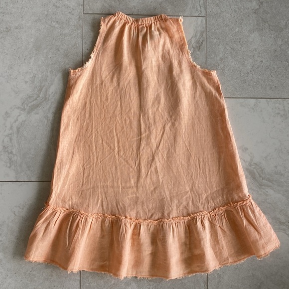 BELLA DAHL GIRL FRAYED RUFFLE DRESS IN MESA SUNRISE - Picture 6 of 10